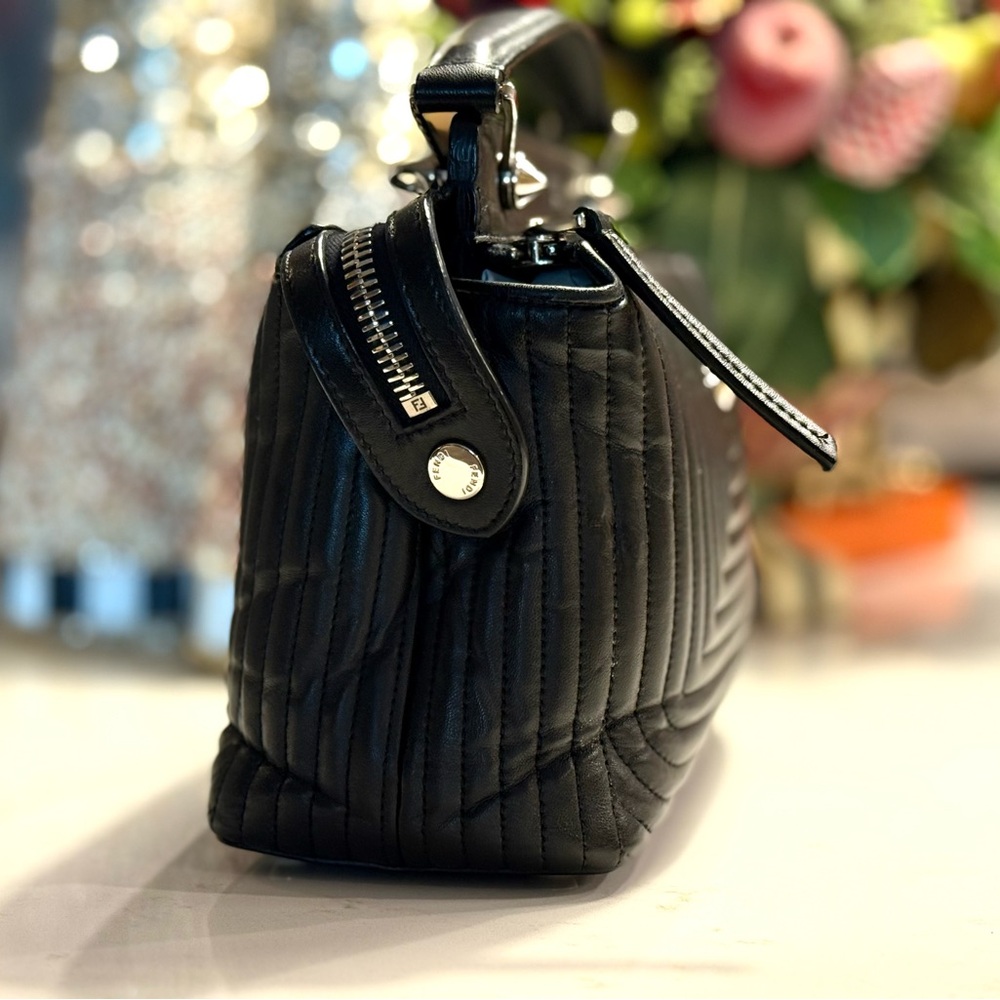 Fendi Dotcom Click Quilted Leather Shoulder Bag + Removable Clutch - Picture 5 of 16